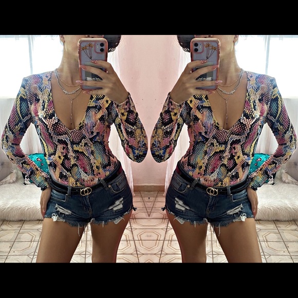 Snake print bodysuit - Picture 2 of 2